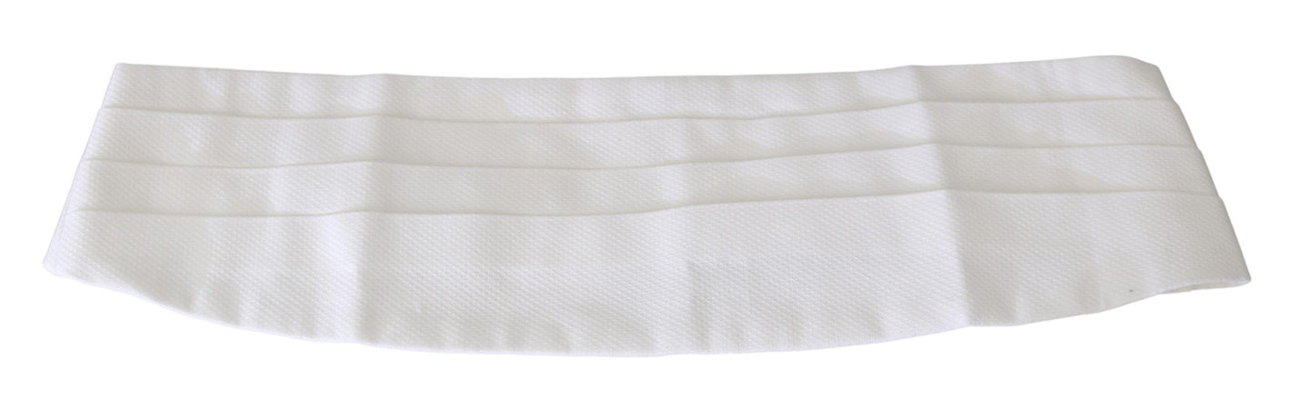 Ceinture élégante en soie blanche Dolce & Gabbana