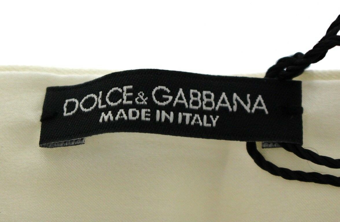 Ceinture de soirée en soie blanche exclusive Dolce & Gabbana