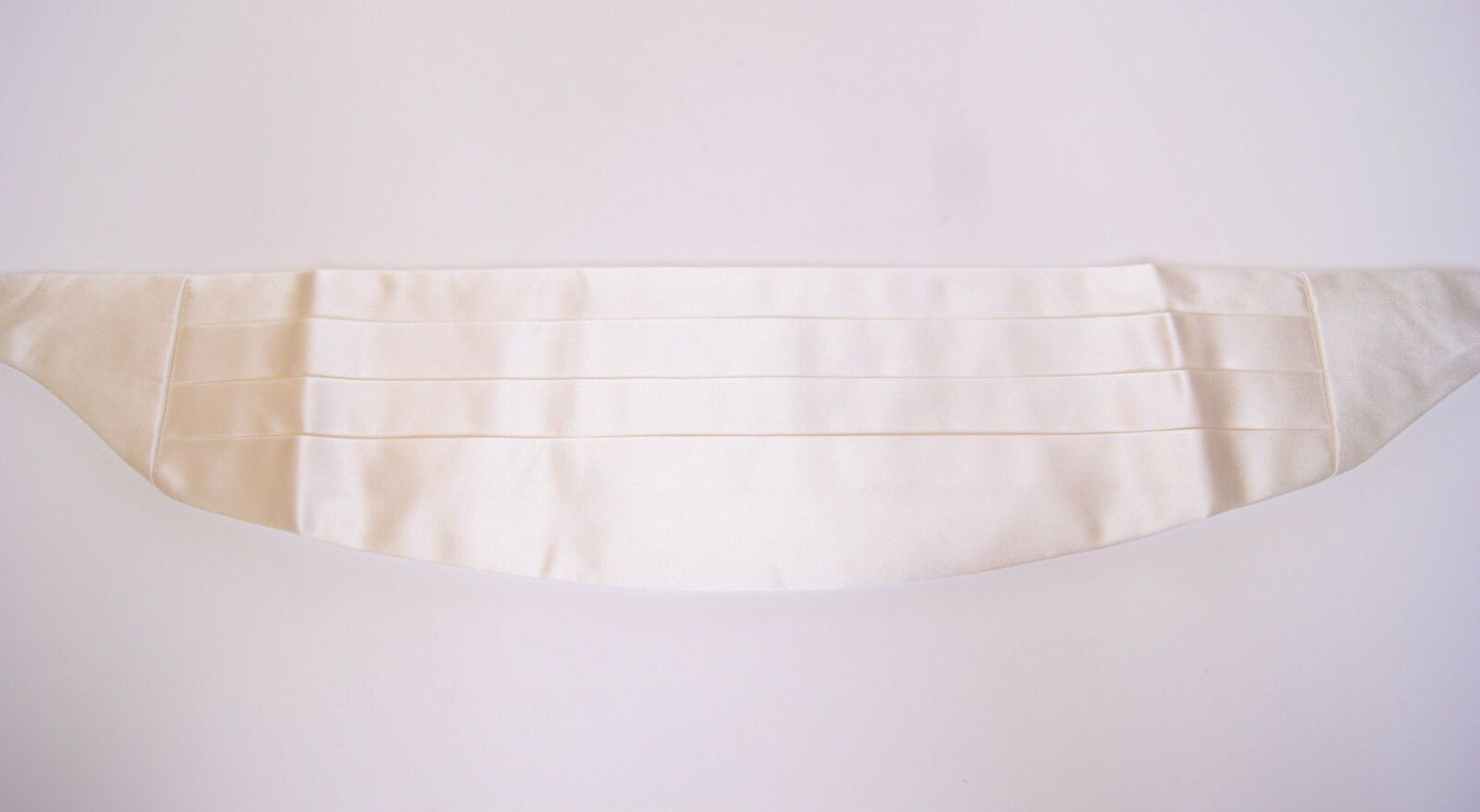 Ceinture élégante en soie blanche Dolce & Gabbana