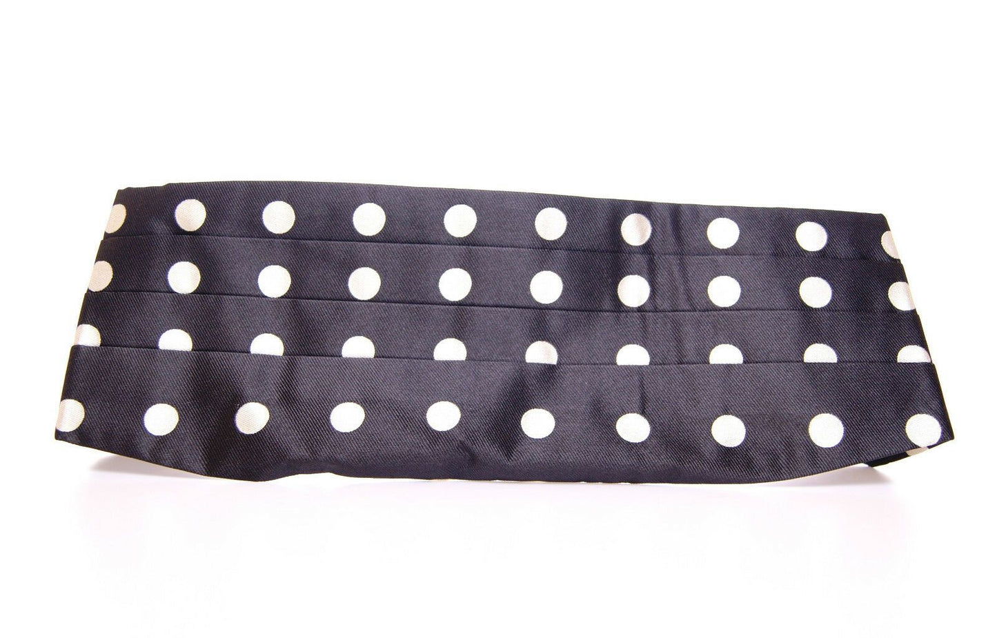 Ceinture élégante en soie noire à pois Dolce & Gabbana