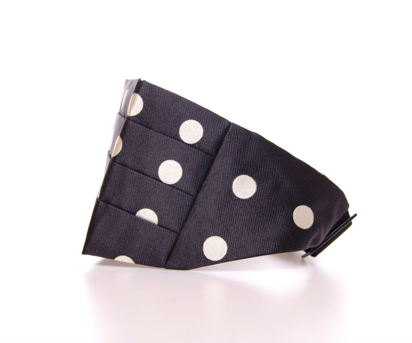 Ceinture élégante en soie noire à pois Dolce & Gabbana