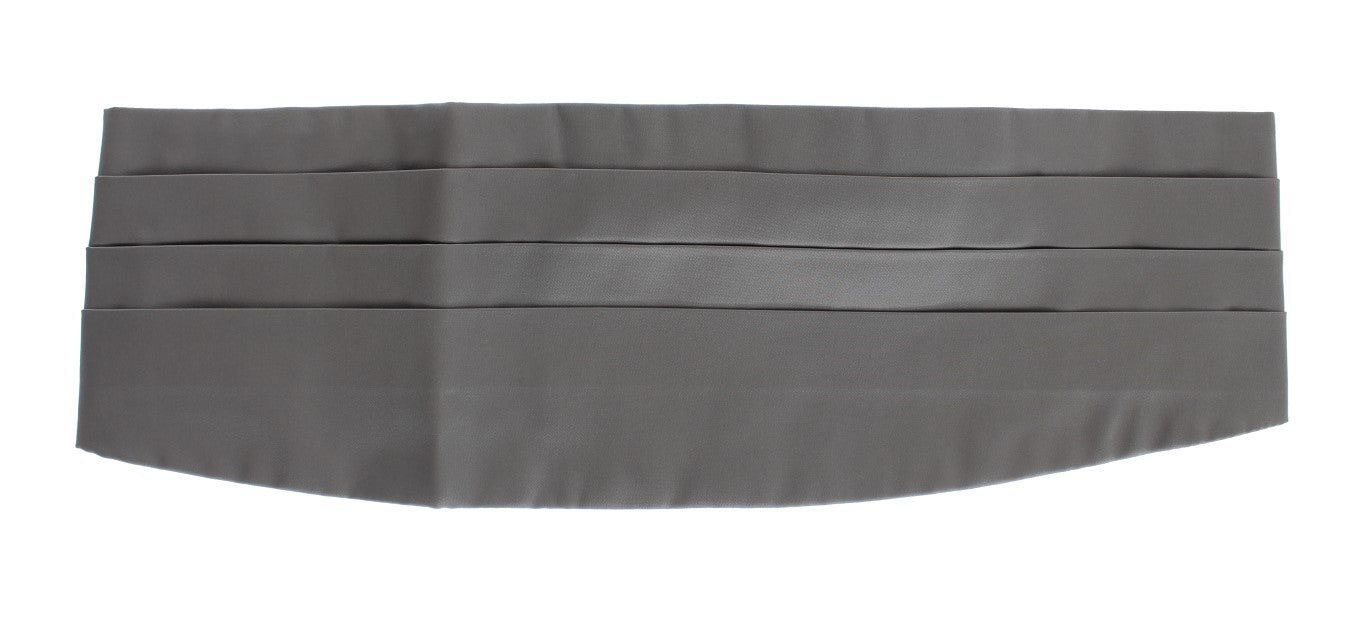 Ceinture élégante en soie grise Dolce & Gabbana