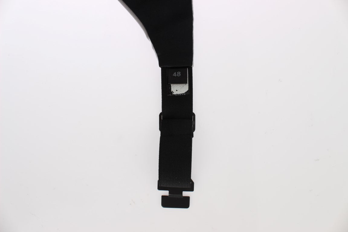 Ceinture élégante en soie grise Dolce & Gabbana