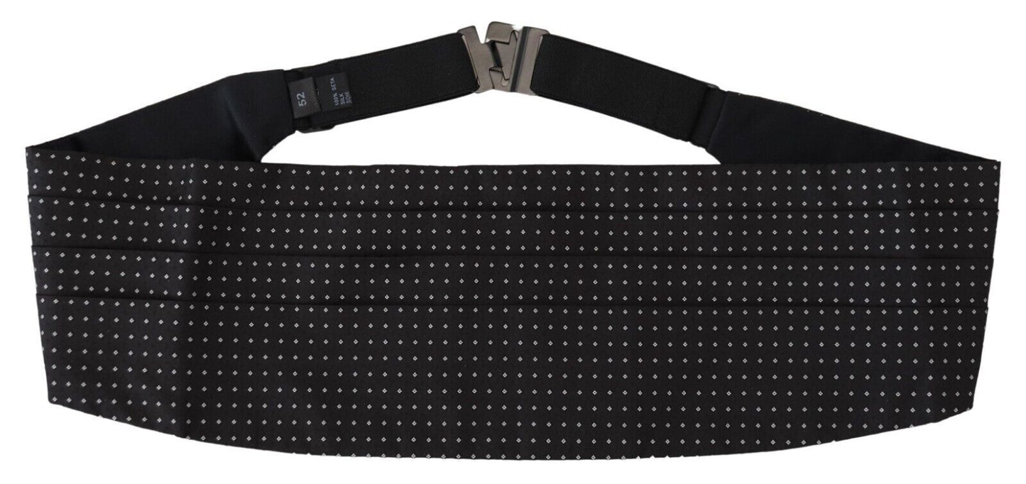 Dolce & Gabbana Ceinture de smoking élégante en soie à pois