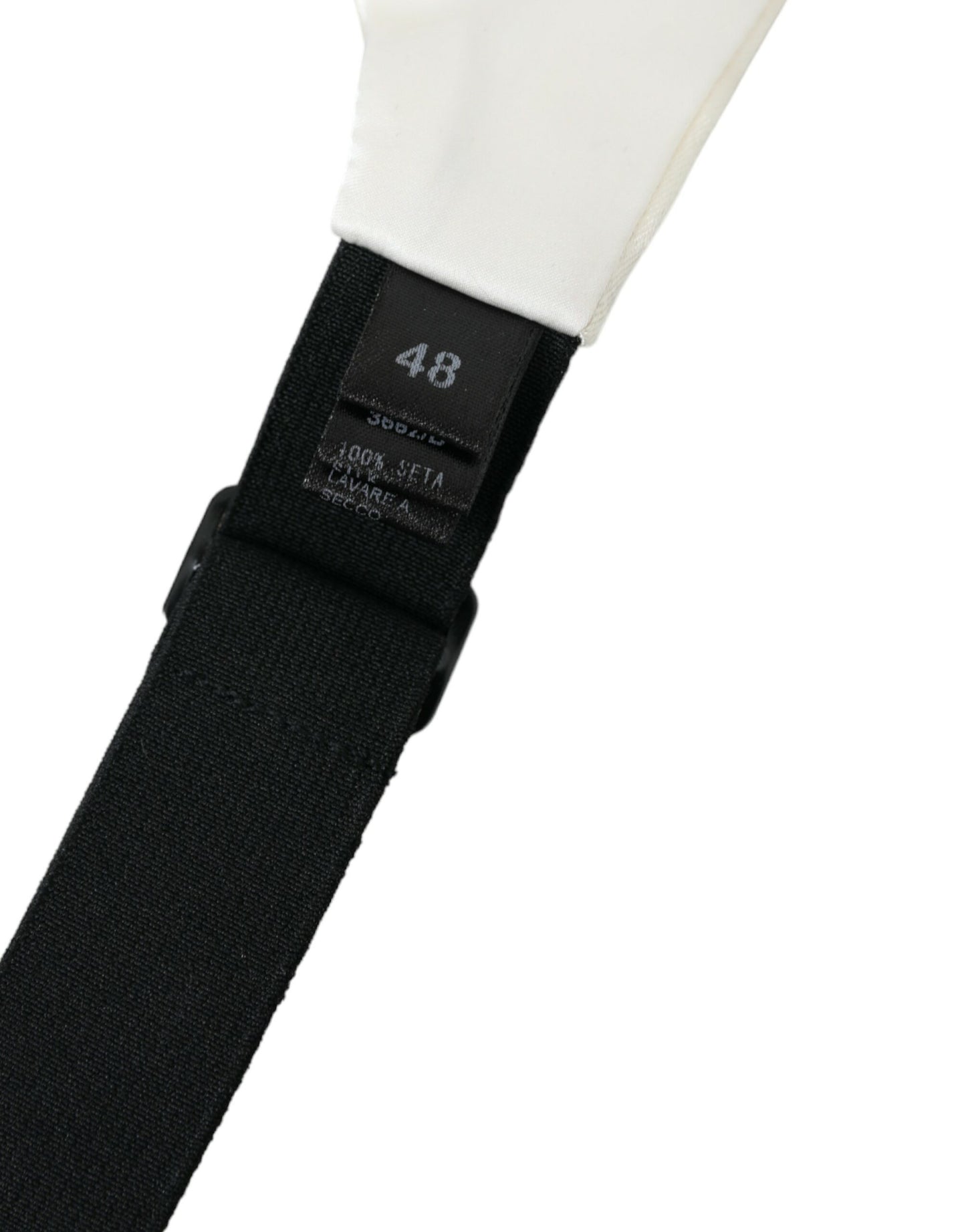 Ceinture large en soie blanche Dolce & Gabbana pour homme