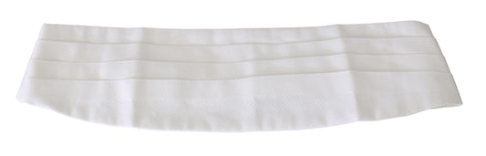 Ceinture élégante en soie blanche Dolce &amp; Gabbana