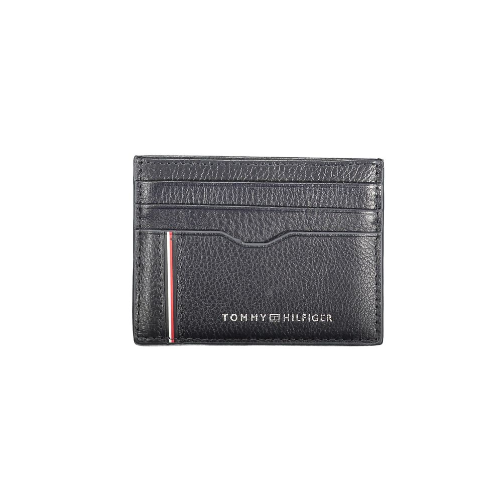 Tommy Hilfiger Blue Leather Men Wallet